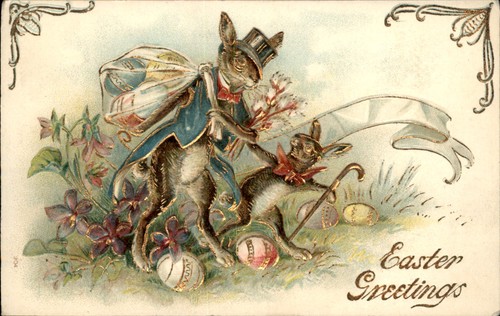 Easter rabbit with - easter,