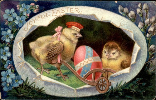 Easter chicks with - with, egg